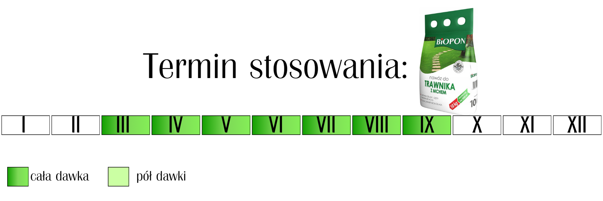 Nawóz do trawnika z mchem Biopon 10 kg