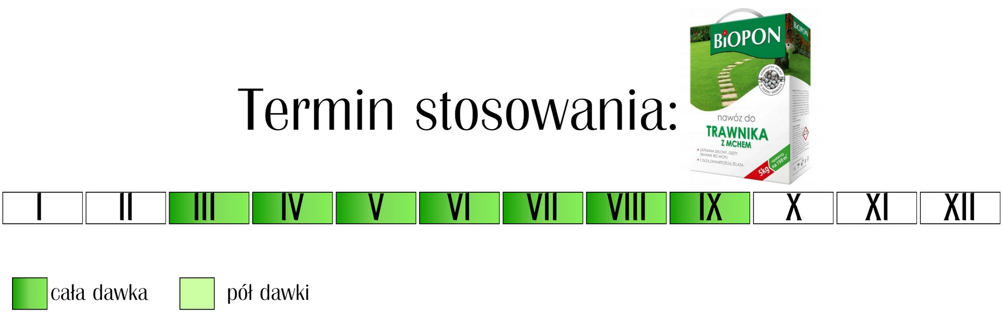 Nawóz do trawnika z mchem Biopon 3 kg