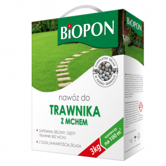 Nawóz do trawnika z mchem Biopon 3 kg