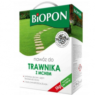 Nawóz do trawnika z mchem Biopon 5 kg