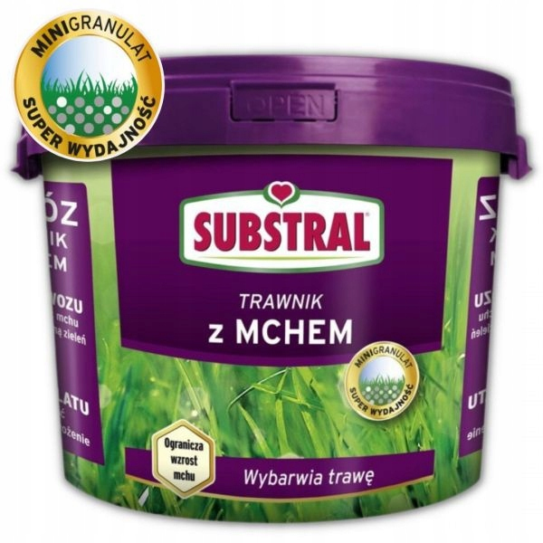 Nawóz do trawnika z mchem Substral 5 kg