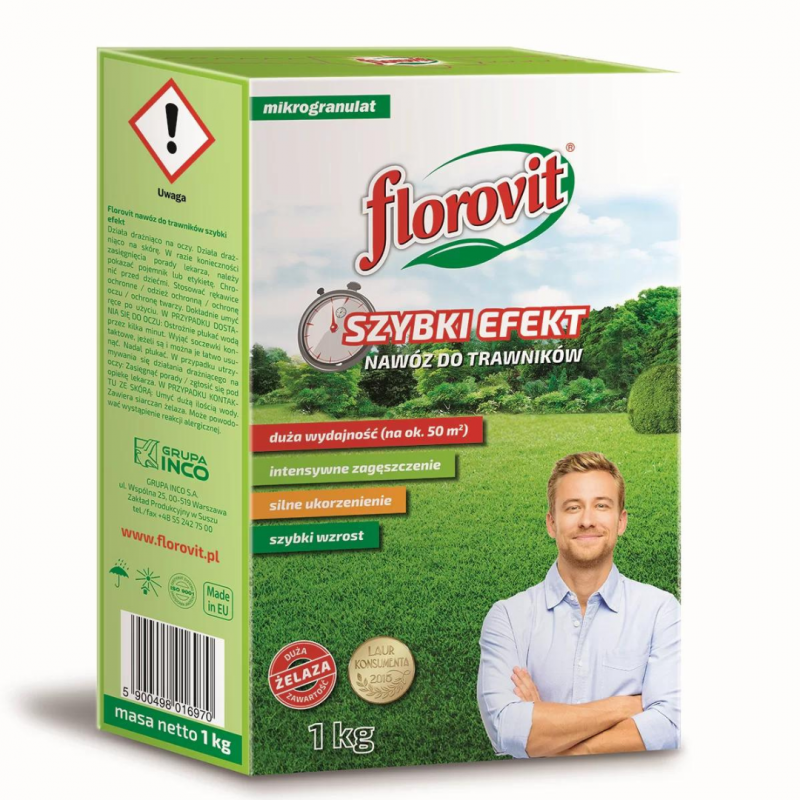 Nawóz do trawników Florovit szybki efekt 1 kg