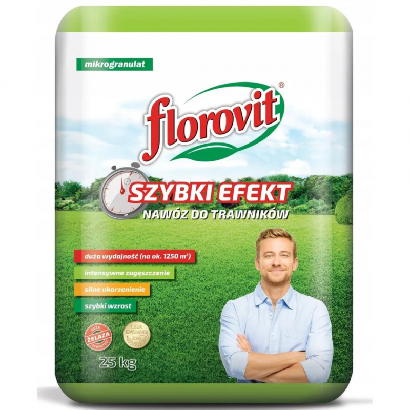 Nawóz do trawników Florovit szybki efekt 25 kg
