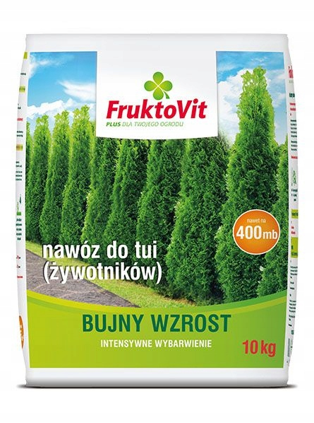 Nawóz do tui (żywotników) FruktoVit Plus 10 kg