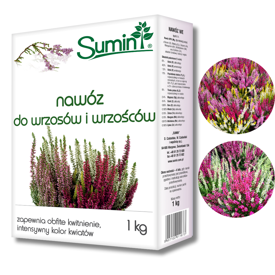 Nawóz do wrzosów i wrzośców Sumin 1 kg