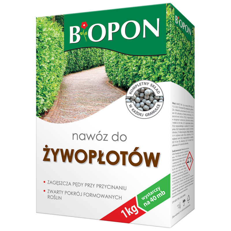 Nawóz do żywopłotów Biopon 1 kg