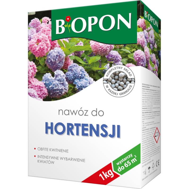 Nawóz granulowany do hortensji Biopon 1 kg