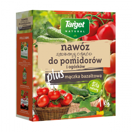 Nawóz granulowany do pomidorów i ogórków z mączką bazaltową Target Natural 1 kg