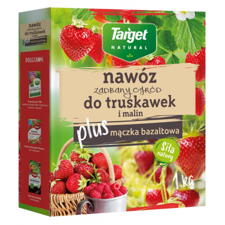 Nawóz granulowany do truskawek i malin z mączką bazaltową Target Natural 1 kg