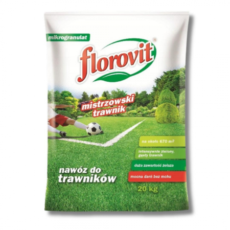 Nawóz mistrzowski trawnik Florovit 20 kg