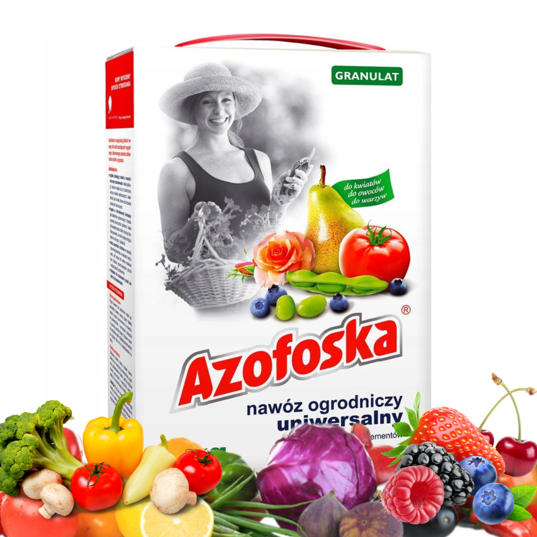 Nawóz ogrodniczy Azofoska granulat karton 1 kg