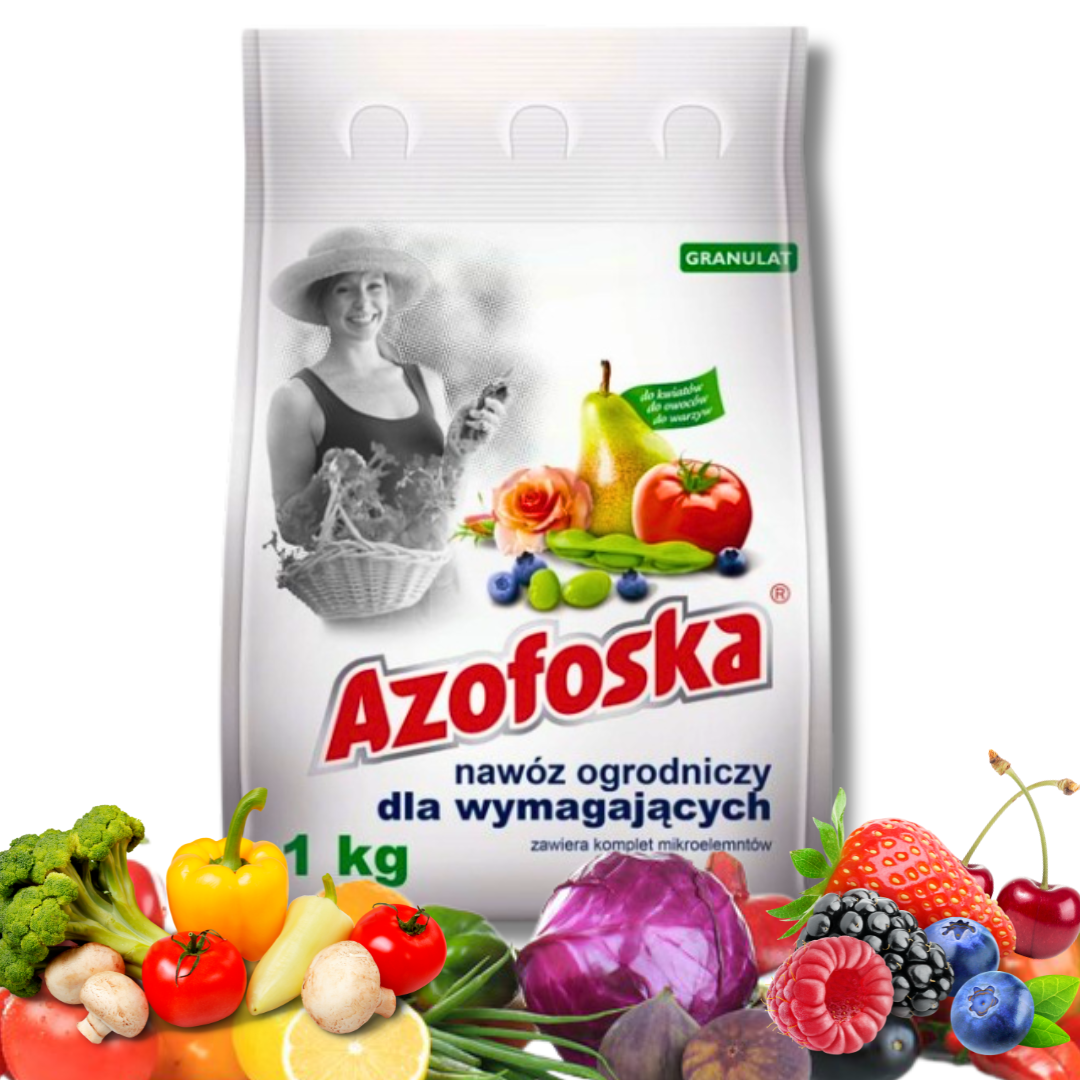 Nawóz ogrodniczy Azofoska granulat worek 1 kg