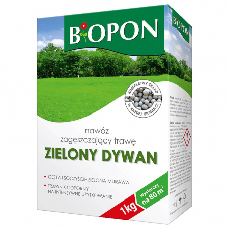Nawóz zielony dywan zagęszczający trawę Biopon 5 kg