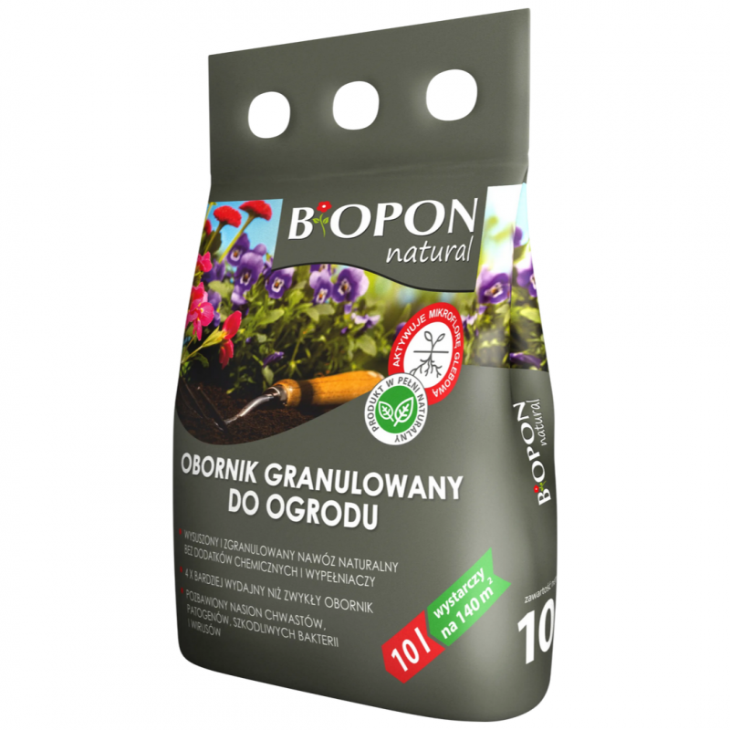 Obornik granulowany do ogrodu Biopon 10 l