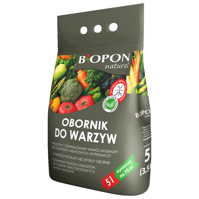 Obornik granulowany do warzyw Biopon natural 5l