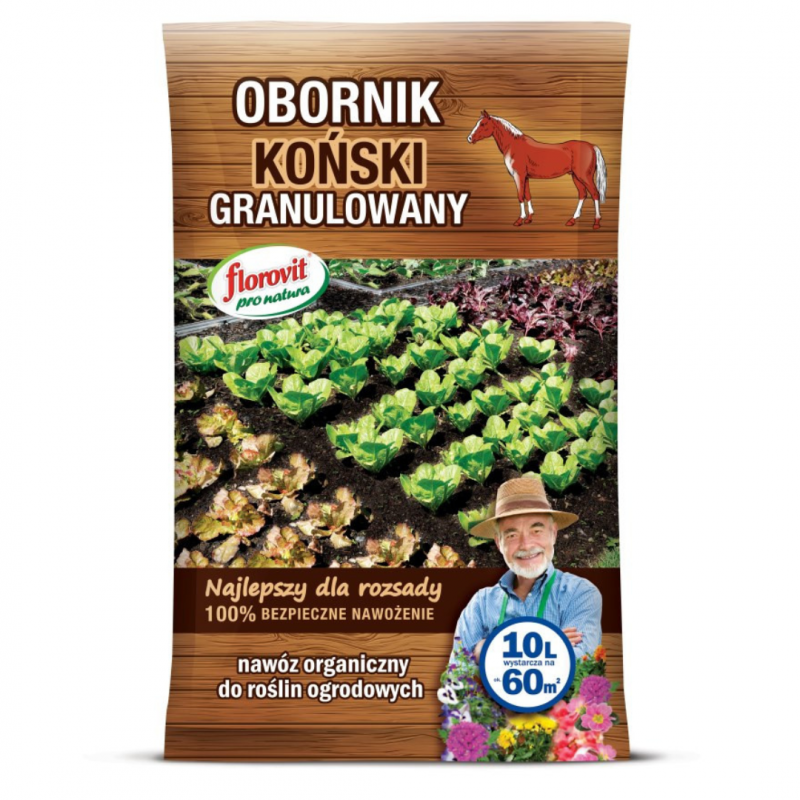 Obornik granulowany koński  Florovit pro natura 10 l