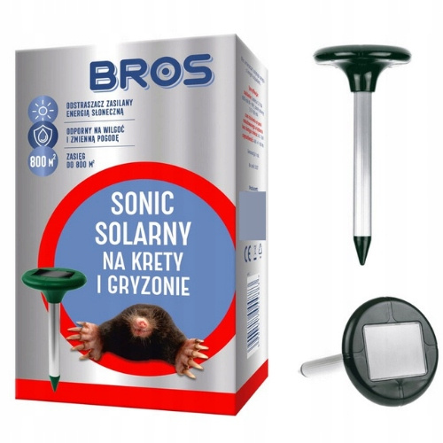 Odstraszacz na krety i gryzonie Sonic solarny Bros
