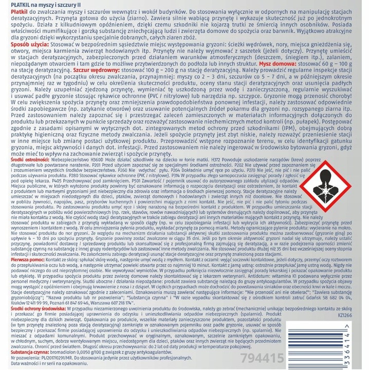 Płatki na myszy i szczury Bros 1 kg