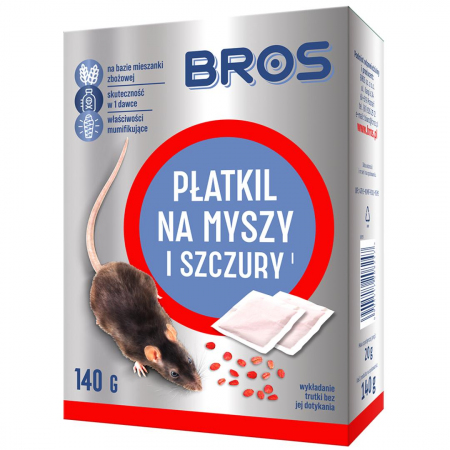 Płatkil na myszy i szczury Bros 140 g