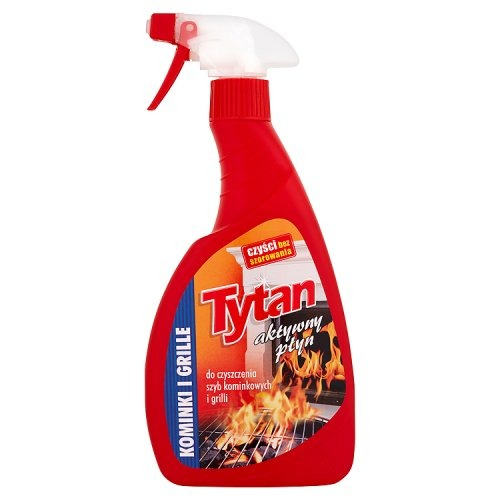 Płyn do czyszczenia szyb kominkowych i Grilli Tytan w sprayu 500 ml