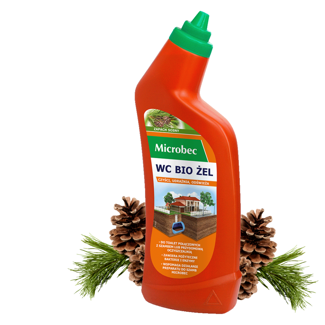 Preparat do biodegradacji szamb i przydomowych oczyszczalni ścieków Microbec Ultra 1 kg + Microbec WC BIO Żel 500 ml