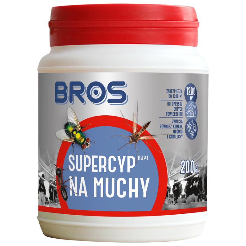 Preparat do oprysku na muchy Supercyp 6WP Bros 200 g