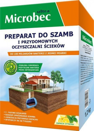 Preparat do szamb i przydomowych oczyszczalni ścieków Microbec Ultra 1,2 kg