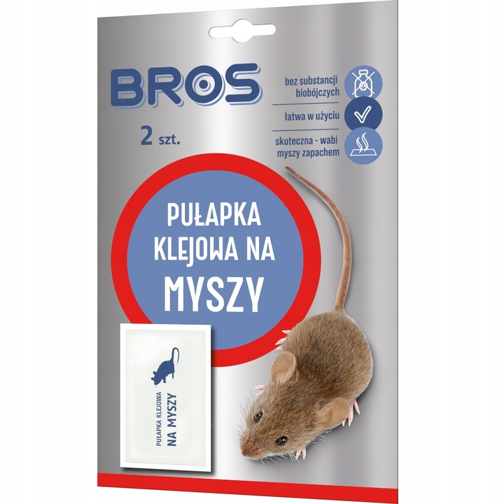 Pułapka klejowa na myszy Bros (2 sztuki)