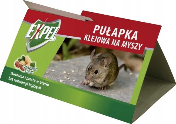 Pułapka klejowa na myszy orzechowy zapach Expel