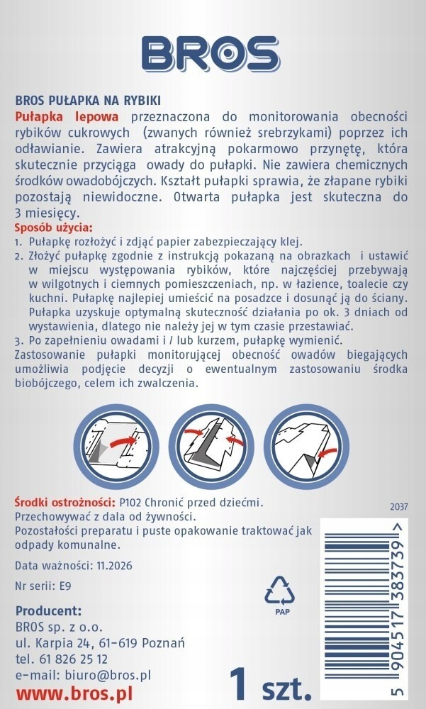 Pułapka lepowa na Rybiki Bros