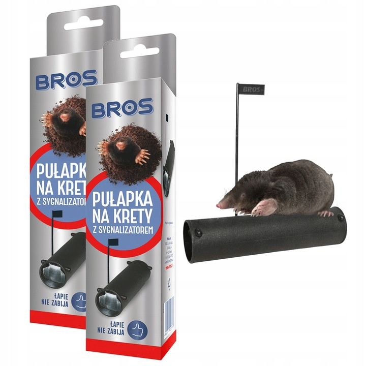 Pułapka na krety z sygnalizatorem Bros