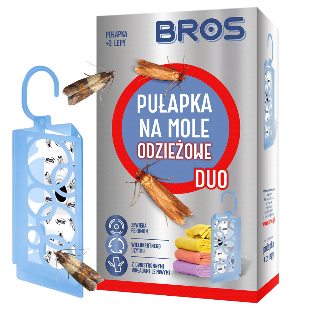 Pułapka na mole odzieżowe Duo + 2 lepy Bros