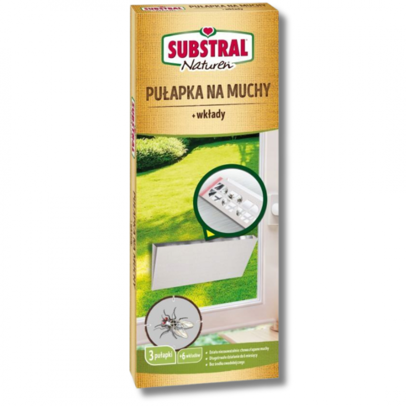 Pułapka na muchy Substral (3 pułapki+6 wkładów)