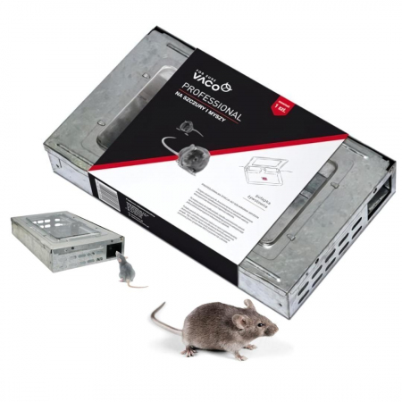 Pułapka żywołowna metalowa na myszy i szczury Vaco Professional