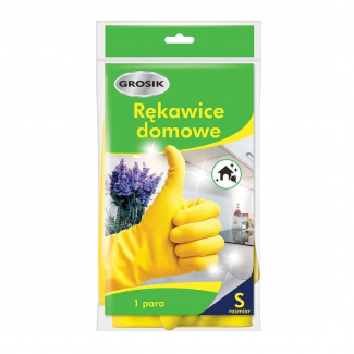 Rękawice gumowe wielorazowe Grosik (rozmiar S)