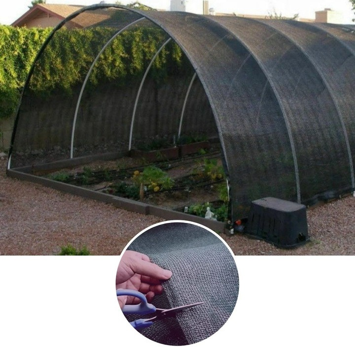 Siatka cieniująca grafit Gardina 1,5 x 50 m + opaski 100 szt.