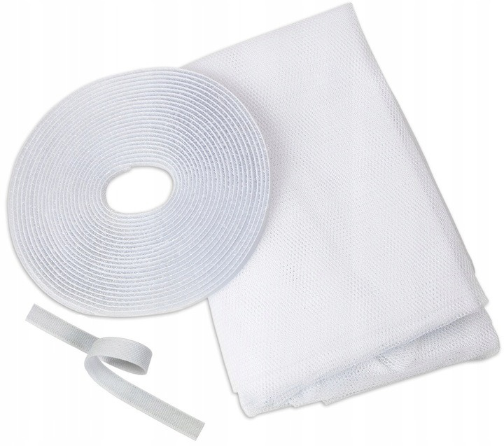 Siatka moskitiera na okno biała Bros (150 cm x 180 cm)