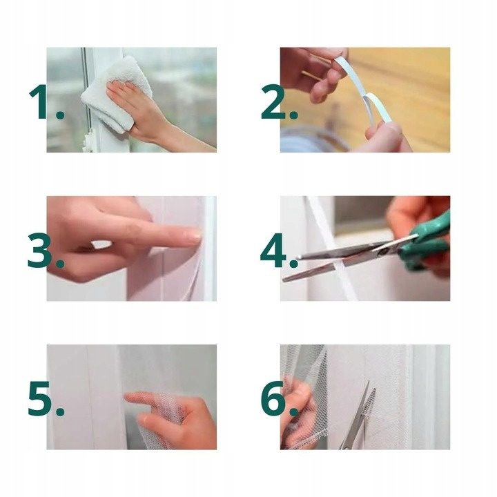 Siatka moskitiera na okno Gardina 150 cm x 150 cm