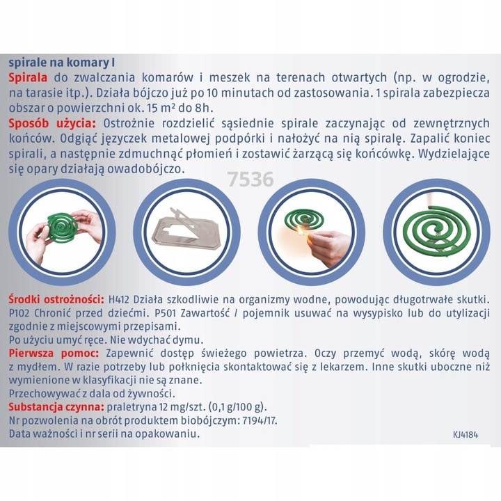 Spirala na komary Bros (10 sztuk)