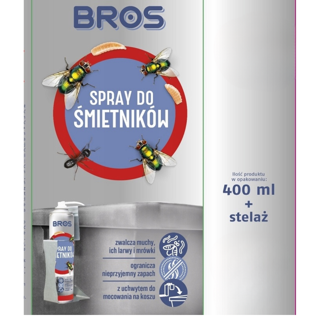 Spray do śmietników + stelaż Bros 400 ml