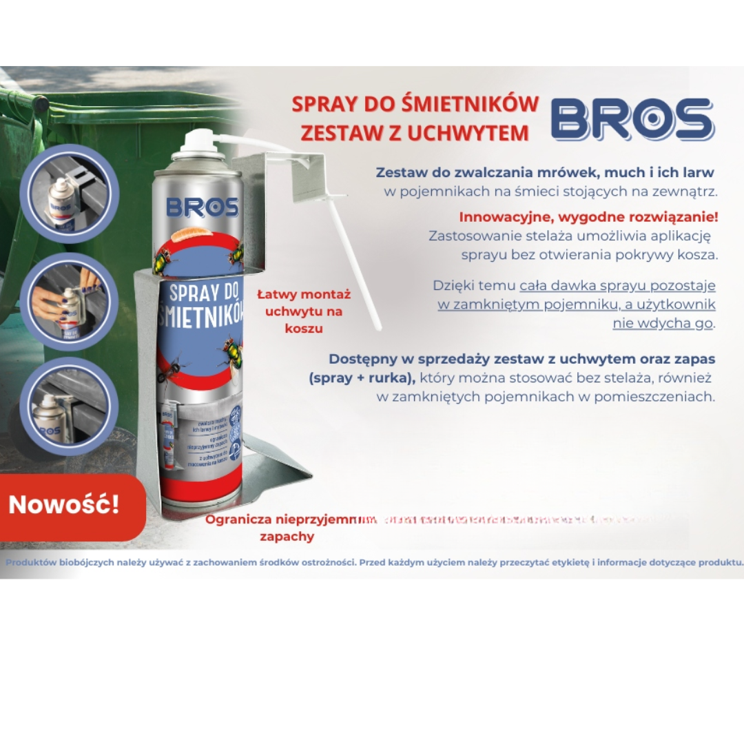 Spray do śmietników + stelaż Bros 400 ml