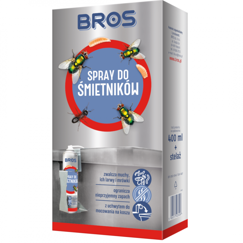 Spray do śmietników + stelaż Bros 400 ml