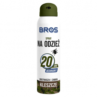 Spray na odzież - odstrasza i zabija kleszcze Bros 90 ml