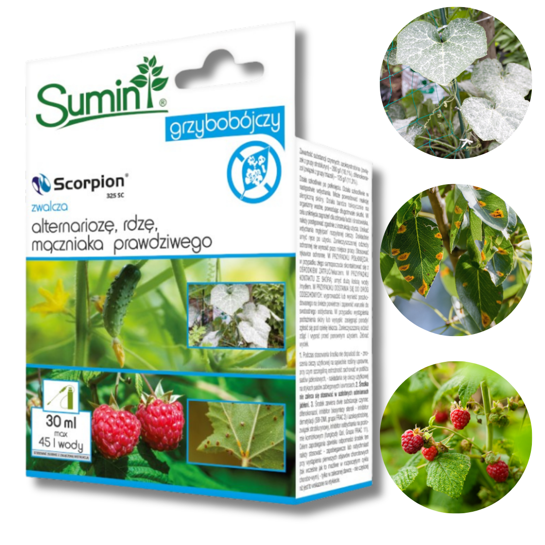 Środek grzybobójczy Sumin Scorpion 325 SC w roślinach ozdobnych 30 ml