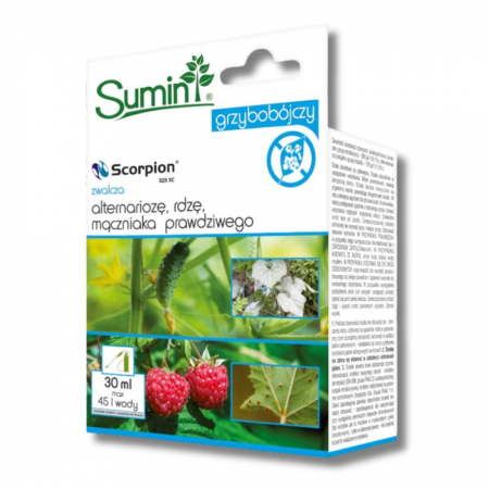 Środek grzybobójczy Sumin Scorpion 325 SC w roślinach ozdobnych 30 ml