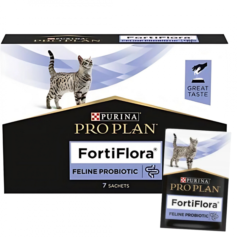Suplement probiotyczny dla kota Purina Por Plan FortiFlora 1 g ( 7 sztuk)