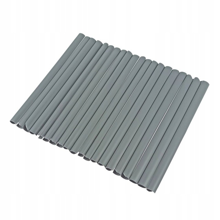 Taśma ogrodzeniowa szara 35 m x 19 cm + 20 klipsów montażowych