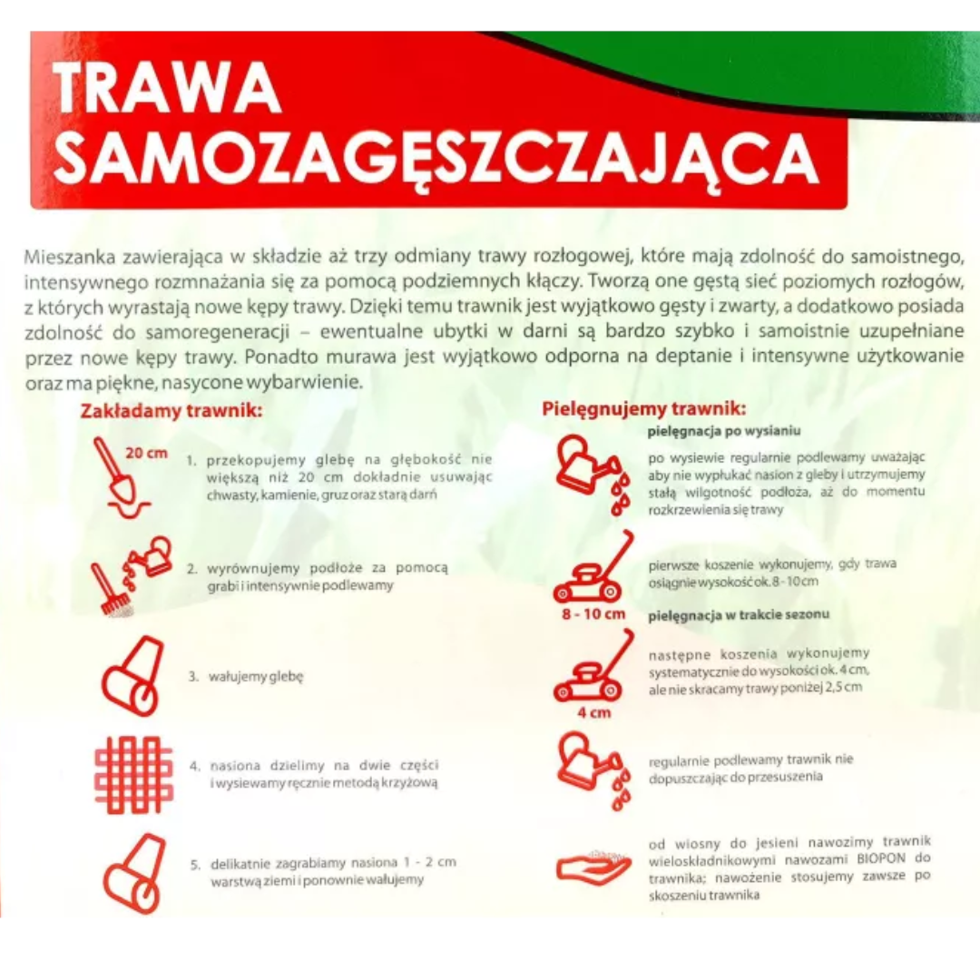 Trawa samozagęszczająca Bopon 2 kg