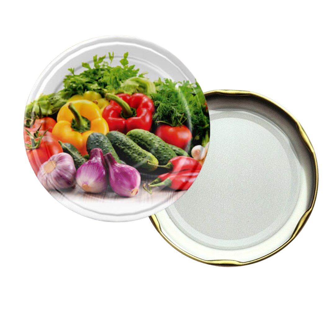 Zakrętki do słoików kolorowe 6 zaczepowe duże średnica 82 mm (10 sztuk)